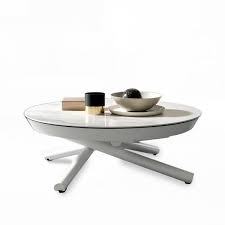 vous cherchez une table basse relevable style marbre adoptez les rondeurs de la phebus f table basse relevable table basse table basse relevable extensible