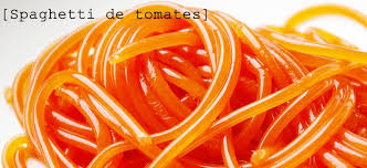 Recette De Spaghettis De Tomate Et Feve De Tonka Cuisine Moleculaire Cuisine Moleculaire Spaghetti Recette Tomates