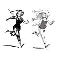 Big posebook for manga anime character : Brandonjeffords Running Illustration Running Drawing Running Art