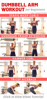 Dumbbell Arm Workout For Beginners Dumbbell Arm Workout Arm Workout For Beginners Arm Workout