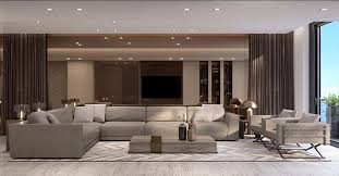 A Spacious Living Room With A Sophisticated Aesthetic Minimalism At Its Best House Luxury Living Room Living Room Design Modern Spacious Living Room