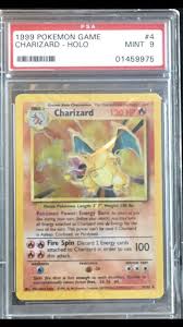 We can also assist you with the submission of cards to psa for grading. This Is A Base Set Charizard 4 102 In Mint Condition These Are Getting Harder And Harder To Come By And This Is You Charizard Pokemon Cards Legendary Pokemon