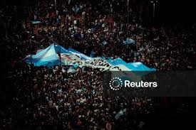 Licensable picture: FIFA World Cup 2026 - Final - Spain v Argentina - Fans gather in Buenos Aires