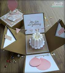 Perfect gift for birthday, wedding, engagement, anniversary, valentine's day, mother's day, christmas, graduation, etc. Dearest Sister Pop Up Box A Nice Surprise Birthday Stampin Birthday Box Dearest Nice Pop Creative Diy Gifts Diy Gift Card Diy Birthday Gifts