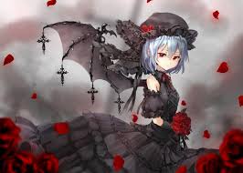 remilia scarlet black レミリア かわいい 吸血鬼 イラスト 東方 かわいい