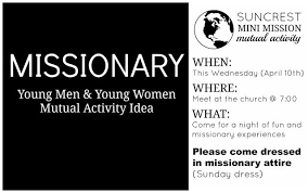 Mutual Activity Idea Called To Serve Mutual Activities Youth Activities Yw Activities