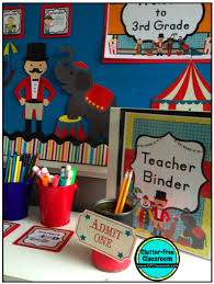 Laminate each of these classroom decoration resources to use year after year. Circus Or Carnival Themed Classroom Clutter Free Classroom By Jodi Durgin Circus Theme Classroom Carnival Classroom Carnival Classroom Theme