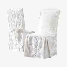 Arm long dining chair covers. Matelasse Long Dining Room Chair Cover Brylane Home