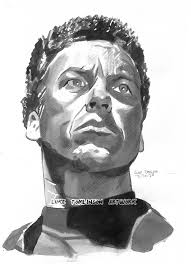 Some more artwork, ink portraits for the Bruce Waynes of the 89-97 period.  These are from 2020 where I did a set of portraits for all the actors who'd  played a live