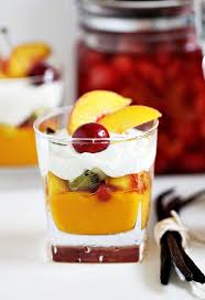 Tropical Fruit Verrines Vegetarian Desserts Healthy Fruit Desserts Tropical Desserts