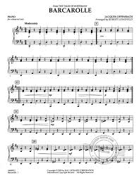4,582 views, added to favorites 10 times. Barcarolle From Jacques Offenbach Buy Now In Stretta Sheet Music Shop