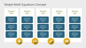 Math Equations Chart Template With Text Boxes Slidemodel
