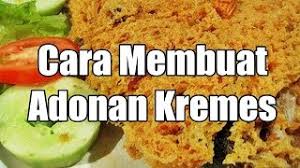 Cara membuat bakso ayam yang kenyal dan tidak lembek (elastis) ala rumahan tanpa pengenyal, berikut resep kuah bakso ayam bening yang enak dan resep ayam kremes yang empuk dengan trik simple ala rumahan sederhana dalam cara membuat adonan kremesan anti gagal yang renyah dan. Cara Membuat Adonan Kremes Anti Gagal Youtube