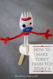 Forky dominated most of the toy story 4 trailers and subsequently dominates most of that sweet the forky kit was one of a number of forky toy options. How To Make Forky From Toy Story 4 Budget Savvy Diva