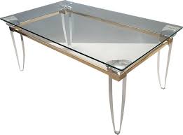 Never miss new arrivals matching exactly what you're looking for! Vintage Lucite Gold Plating And Glass Coffee Table With Assymetrical Table Legs Design Market