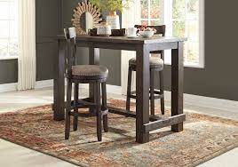 Seat height dining tables ? Drewing Brown 3pc Bar Height Dining Set Lexington Overstock Warehouse