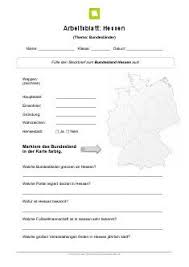 Bundesland Hessen Arbeitsblatt Bundesland Brandenburg Bundesland Bayern Bundesland