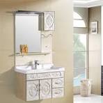 Bathroom Wooden Single Sink Vanity Wall Mounted MDF Bathroom ...