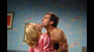 Go plant that seed, man. Elizabeth Banks 40 Year Old Virgin Kiss Scene Youtube