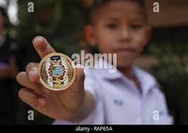 aircraft carrier, lookout watch, Malaysia, navy, Nimitz-class, Port Klang,  port visit, U.S. Navy, USS Carl Vinson (CVN 70 Stock Photo