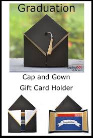 Make a graduation cap card with this free printable. Graduation Cap And Gown Card The Cap Flips Up To Reveal A Gift Card Holder It Takes Just A F Graduation Cards Handmade Graduation Cap And Gown Graduation Cap