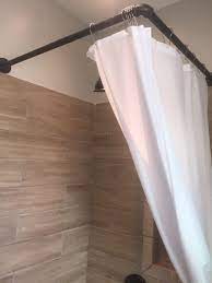 Shower curtain rods └ shower & bath accessories └ bathroom fixtures, accessories & supplies └ home, furniture & diy all categories antiques art baby books, comics & magazines business, office & industrial cameras & photography cars, motorcycles & vehicles clothes. Find 12 Clever Concepts Of How To Build Corner Bathtub Shower Curtain Rod For You Corner Shower Curtain Rod Shower Curtain Rods Diy Shower Curtain