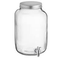 Mason Jar Beverage Dispenser - 2 Gallon, Glass | Acopa