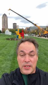 NOMADE..........Crews have dismantled this amazing work of art for a rehab  that will last the winter.......Nomade weighs 6 tons, stood 27 ft tall and  was created by Jaume Plensa. The random letters ...