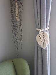 Set Of 2 Macrame Curtain Tieback, Handmade Curtain Holder, Holdback, M –  Buluty