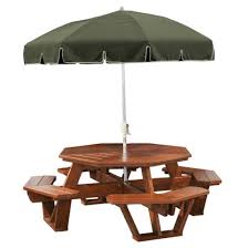 Amish Made Octagon Picnic Table Wooden Outdoor Furniture Octagon Picnic Table Diy Outdoor Furniture