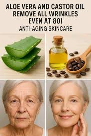 Castor oil and vera for anti-aging skincare