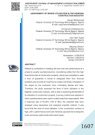 Our employment process requires that a person seeking employment in our establishment should produce a credible, responsible and acceptable person as guarantor. Pdf Assessment Of Bonds Utilisation In The Nigerian Construction Industry