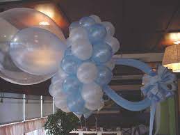 Baby Pacifier Balloon Sculpture For A Boy Baby Shower Balloons Pacifier Balloons Balloons