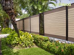 Cloture Composite Style Naturel Ocewood Cloture Moderne Cloture Composite Cloture