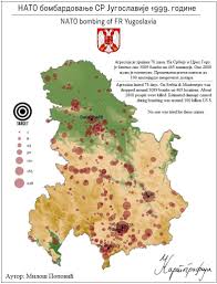 The allied destruction of dresden wasn't the biggest or deadliest aerial bombardment of a german city during world war ii. Map Of Locations Bombarded During Nato Bombing Of Yugoslavia 1999 730x960 Mapporn
