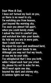 I never thought you would leave, but that was only a thought so all i do is grieve. I Miss You Dear Mom And Dad Letter From Heaven Grieving Mother