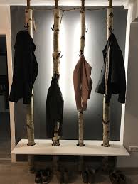 Garderobe Aus Birkenstammen Garderobe Ideen Neutrale Wohnzimmer Diy Mobel Selber Bauen