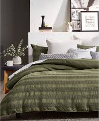 Dkny Avenue Stripe Full Queen Comforter Mini Set Reviews Comforters Fashion Bed Bath Macy Green Bedding Green Comforter Bedroom Olive Green Bedrooms