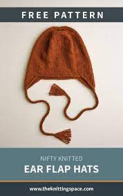 Nifty Knitted Ear Flap Hats Free Knitting Pattern Fall Knitting Patterns Easy Knitting Knitting
