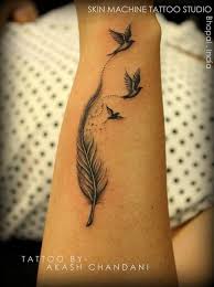 Feathers are the main tool for the flight, synonymous with the free spirit and lightness of temperament, and an ability to approach life from a privileged perspective. Image Result For Kids Names Tattoos Fake Tattoos Feather Tattoos Trendy Tattoos
