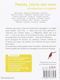 Quot j 39 écris ton nom quot de paul eluard. Amazon Fr Poesie J Ecris Ton Nom Introduction A La Poesie Collectif Livres