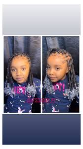 How to style little girl's braids with beads. Kids Knotless Braids With Beads Beads In Hair Braids Kids Beadsinhairbraidskids In 2021 Black Kids Braids Hairstyles Kids Braids With Beads Lil Girl Hairstyles