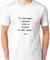 Carnage I Bloom Like A Flower In The Dawn Jhin Quote Slim Fit T Shirt