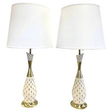 Modrn neo luxury white hourglass table lamp. Pair Of Mid Century Modern Tall Sculptural Italian Table Lamps For Sale At 1stdibs