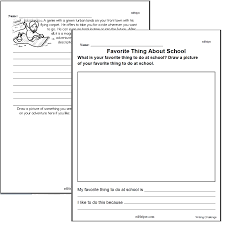 Learners will get handwriting practice and love sharing about their lives as they write a report all about them using this colorful worksheet! Writing Worksheets For Creative Kids Free Pdf Printables Edhelper Com