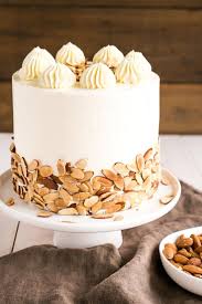 This Almond Amaretto Cake Is A Must For Any Almond Lover Almond Cake Layers Infused With Amaretto Liqueur Paired With A Amaretto Cake Cake Recipes Sweet Cakes