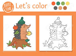 Use any of the candy canes for your own crafts or check out our christmas craft ideas below. Autumn Coloring Page For Children Cute Funny Hedgehog With Cup Of Tea Sitting On The Tree Stump Vector Fall Season Outline Illustration Forest Animal Color Book For Kids With Colored Example Royalty