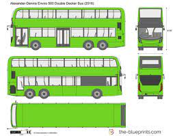 Products 30/9/02 11:09 am page 89 Alexander Dennis Enviro 500 Double Decker Bus Vector Drawing