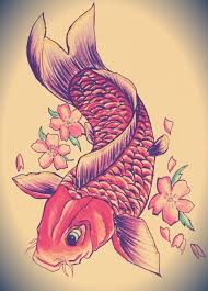 Tattooing trends sure modify from year to year &amp; Traditional Koi Fish And Cherry Blossom Tattoo Design Tattooimages Biz