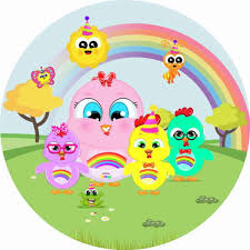 Desenho infantil +30min de música com a galinha baby hoje a galinha baby vem muito mais animada para dançar junto com vocês! Painel Redondo Galinha Baby No Elo7 Atelier Toque Final 15dd4d1